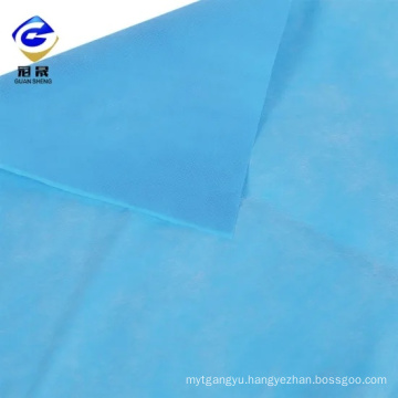 Blue Waterproof Anti-Bacteria PP Non Woven Fabric Roll Anti-Resistant Polypropylene Fabric with PE Film